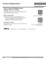 Preview for 36 page of Zephyr Presrv PRW24F02CPG Use, Care And Installation Manual