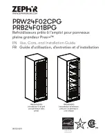 Preview for 37 page of Zephyr Presrv PRW24F02CPG Use, Care And Installation Manual