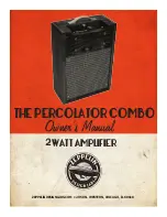 Предварительный просмотр 1 страницы Zeppelin Design Labs THE PERCOLATOR COMBO Owner'S Manual