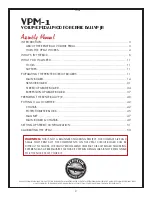 Preview for 2 page of Zeppelin Design Labs VPM-1 Assembly Manual