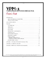 Preview for 2 page of Zeppelin Design Labs VPM-1 Owner'S Manual