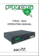 Zero88 Frog Operating Manual preview