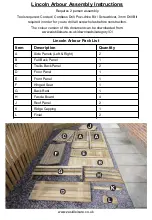 Предварительный просмотр 2 страницы Zest 4 Leisure Lincoln Assembly Instructions