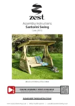 Zest Santorini Swing Assembly Instructions Manual preview