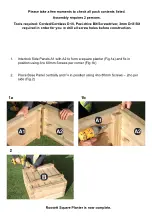 Предварительный просмотр 3 страницы Zest4Leisure Rossett Square Planter Assembly Instructions