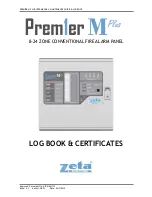 Предварительный просмотр 1 страницы Zeta Premier M plus Log Book & Certificates