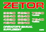 Zetor 3320 Operator'S Manual Supplement preview
