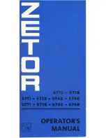 Preview for 1 page of Zetor 4712 Operator'S Manual