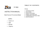 Zico ZI-7820 Instruction Manual предпросмотр