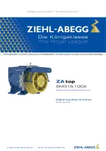 ZIEHL-ABEGG ZA top SM315.100A Original Operating Instructions preview