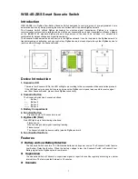 Preview for 1 page of ZIGBEE WSS-4E-ZBS User Manual