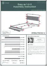 ZINUS Suzanne IRPBH/FBOSZ-2 Assembly Instruction предпросмотр