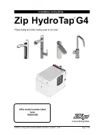 Предварительный просмотр 1 страницы Zip HydroTap G4 Installation Instructions Manual