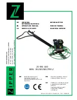 Zipper Mowers ZI-BG 100 Operation Manual preview