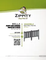 Zippity BELLA Assembly Instructions Manual preview