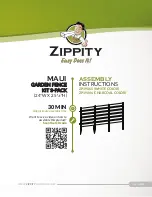 Zippity MAUI Assembly Instructions Manual preview