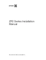 Preview for 1 page of Ziton ZP2 Series Installation Manual