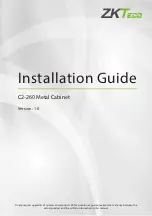 Предварительный просмотр 1 страницы ZKTeco C2-260 Installation Manual