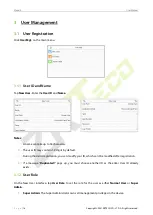 Предварительный просмотр 19 страницы ZKTeco EFace10 User Manual