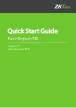ZKTeco FaceDepot-7BL Quick Start Manual preview