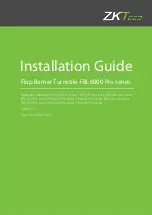 Предварительный просмотр 1 страницы ZKTeco FBL6000 Pro Series Installation Manual