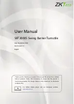 ZKTeco SBT2000S User Manual preview