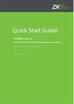 Preview for 1 page of ZKTeco TS5000A Series Quick Start Manual