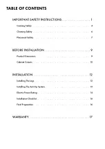 Preview for 4 page of Zline RAIND-24 Series Installation Manual