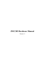 Zmotion ZMC303 Hardware Manual предпросмотр