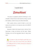 Предварительный просмотр 2 страницы Zmotion ZMC464 Hardware Manual