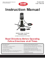 Preview for 1 page of Zodi 3920 Instruction Manual