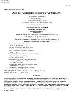 Zodiac Pool Systems Ei Series Installation And Operation Manual preview
