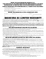 Preview for 2 page of Zodiac Baracuda G3 Installation Manual