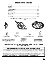 Preview for 3 page of Zodiac Baracuda G3 Owner'S Manual And Quick Installation Instructions