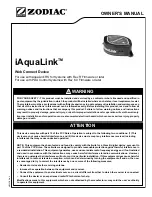 Preview for 1 page of Zodiac iAquaLink Owner'S Manual