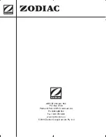 Zodiac Zoom Instruction Manual preview