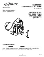 Предварительный просмотр 1 страницы Zoeller 1463-0006 Instructions For Deep Well Installation