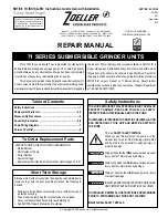 Zoeller 71 Series Repair Manual preview