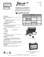Zoeller Aquanot Spin 508 Technical Data Sheet preview