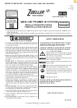 Zoeller QWIK JON PREMIER 201 Installation Instructions Manual preview
