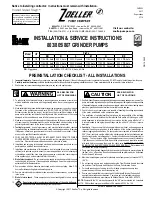 Zoeller SHARK Series Installation & Service Instructions Manual preview
