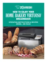 Zojirushi Home Bakery Virtuoso BB-PAC20 Operating Instructions And Recipes preview
