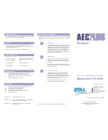 Предварительный просмотр 1 страницы ZOLL Aed Plus Operator'S Manual