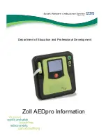 ZOLL aed pro Information Booklet preview