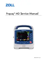 Preview for 1 page of ZOLL Propaq MD Service Manual
