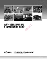 Zonar V3R User Manual & Installation Manual preview