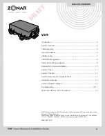 Preview for 3 page of Zonar V3R User Manual & Installation Manual