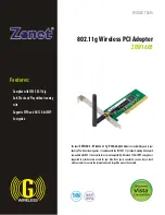 Preview for 1 page of Zonet ZEW1603 Product Data