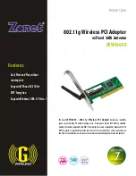 Preview for 1 page of Zonet ZEW1605S Product Data