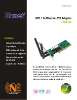Zonet ZEW1642 Product Data preview